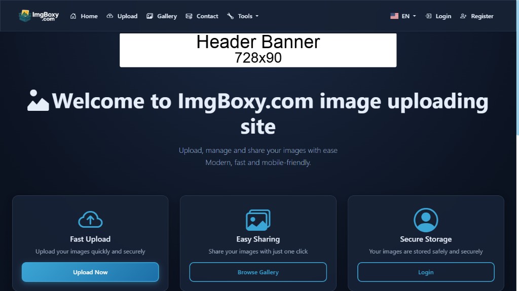 Header Banner — Desktop